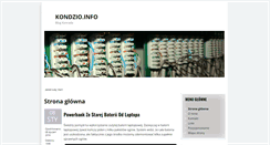Desktop Screenshot of kondzio.info